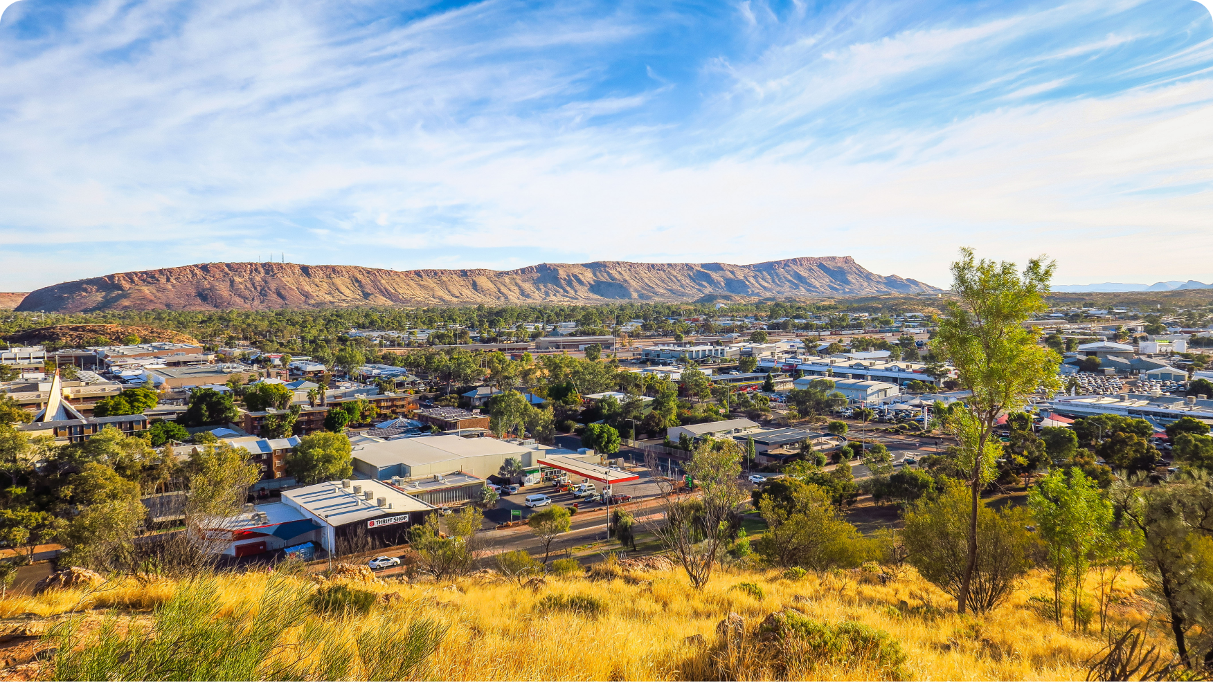 View of remote town