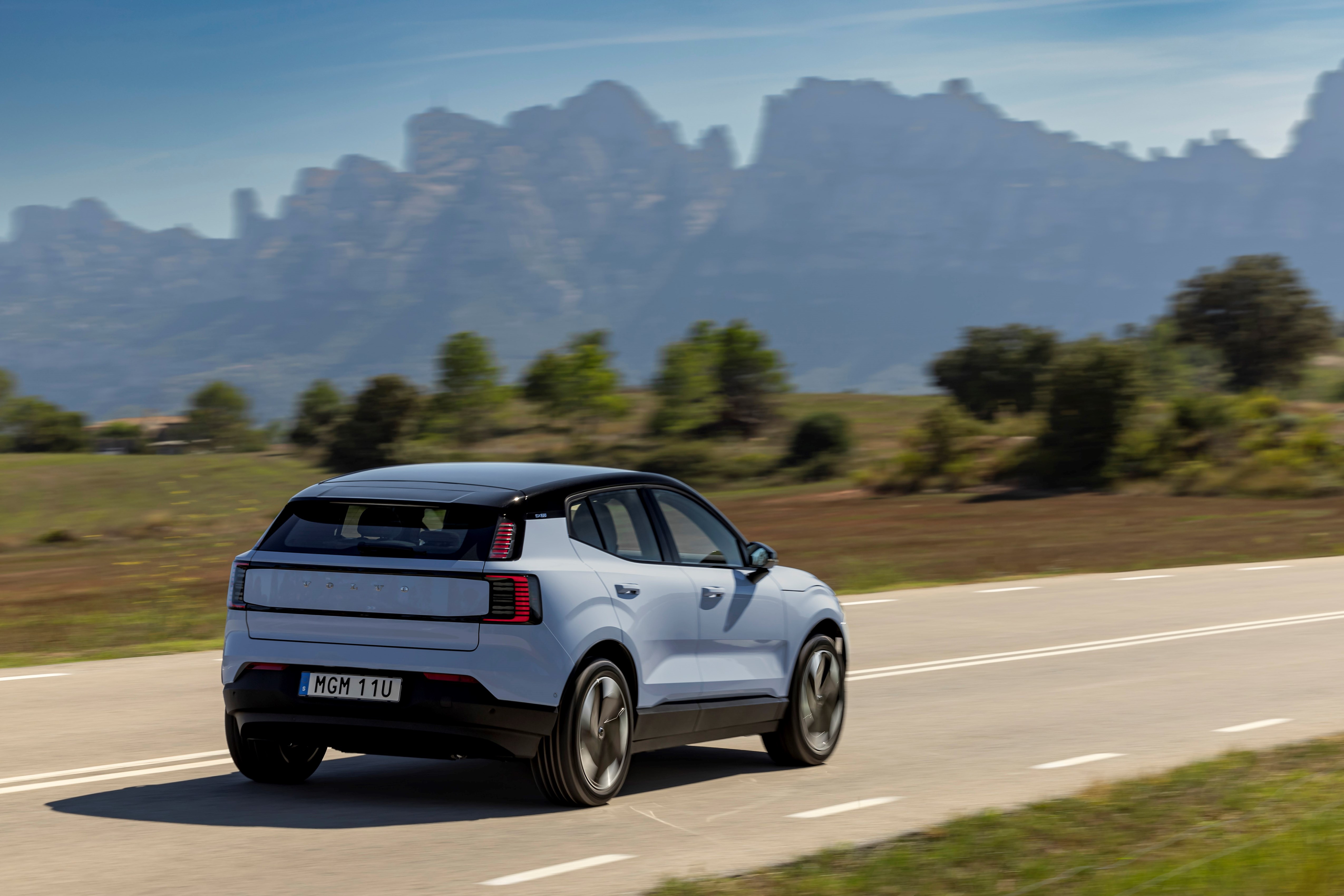 Volvo EX30 on the road