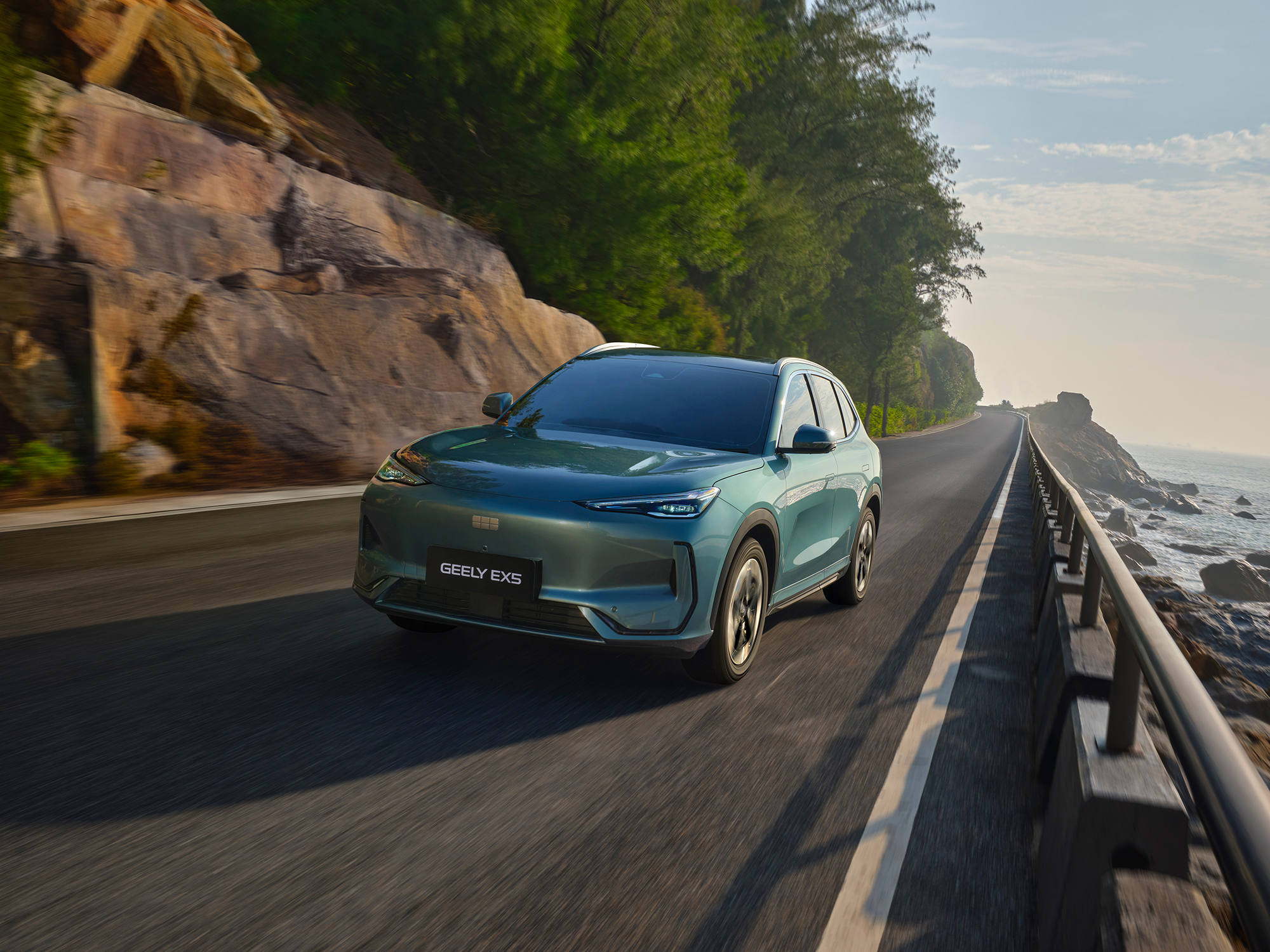 Geely EX5 on the road